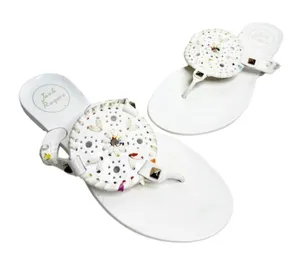 Jack Rogers Sandals‎ Womens Size 5 White Georgica Jelly Slip On Flats thumbnail 1