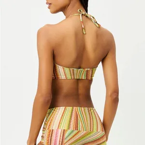 Frankie’s Bikinis x Hailee Steinfeld | Katarina Halter Bandeau Bikini Top thumbnail 2
