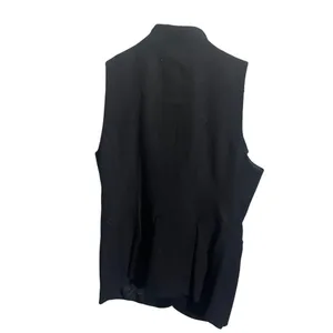Anthropologie Tabitha Womens Ruffled‎ Black Sleeveless Vest Size 4 thumbnail 4