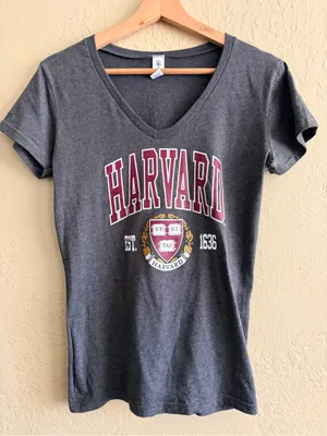 Harvard Women's Gray V thumbnail 1