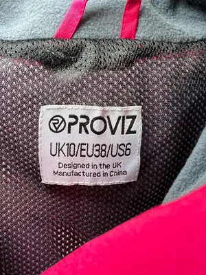 Proviz Nightrider Reflective Waterproof Cycling Jacket Red Pockets Bike NEW Sz 6 thumbnail 4