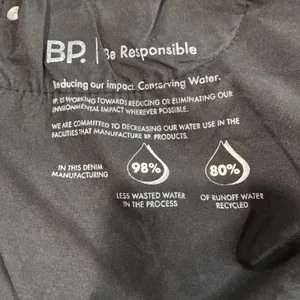BP. Black Denim Bermuda Shorts Size 30 High Rise Raw Hem New with Tags Casual‎ thumbnail 4