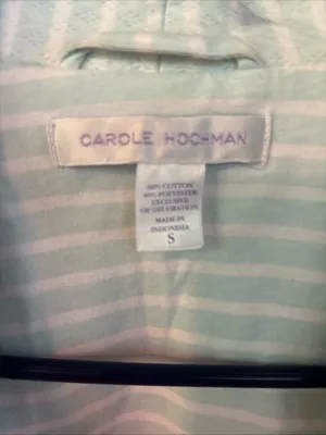Carol Hochman Light Blue & White Striped Women's Robe thumbnail 4