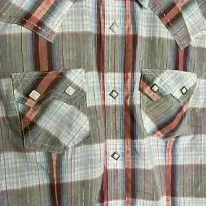 Wrangler pearl snap long sleeved‎ Western shirt Sz S thumbnail 2