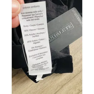 Alphalete Woman’s Premium Wrop SS Crop - Black, Size Small thumbnail 10