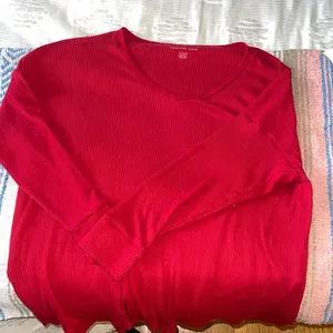 Red American eagle sweater thumbnail 1