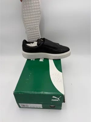 Puma Basket Platform Strap NEW $110 Sneakers Women's Black Leather Size 9 US thumbnail 5
