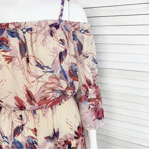 As You Wish Floral Off The Shoulder‎ Flared Sleeve Maxi Dress Small thumbnail 6