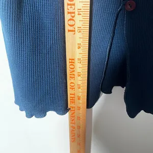 Vintage Victoria's Secret Top XS Blue Waffle Knit Vest y2k 2000s thumbnail 5