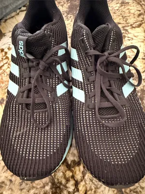Adidas Women's Black & Light Blue Running Sneakers thumbnail 5