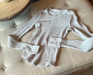 Free People Baby Blue Thermal LS W/ Finger Holes✨ thumbnail 1