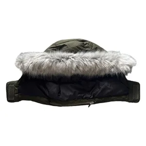 Columbia Sportswear Olive Green Puffer Jacket Faux Fur Removable Hood Womens XL thumbnail 5