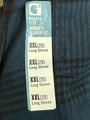 Carhartt Womens Rugged Flex Relaxed Fit Flannel Long-Sleeve Plaid Tunic Size XXL thumbnail 6