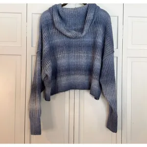Offline by aerie ribbed ombre cropped blue sweater size xl thumbnail 8