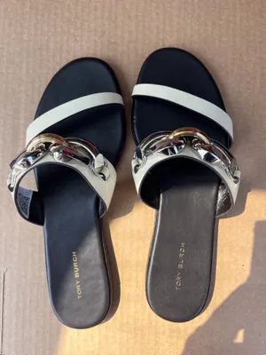 Sandals Mules Tory Burch Jessa Two Band Leather Sandal – Size 7M thumbnail 7