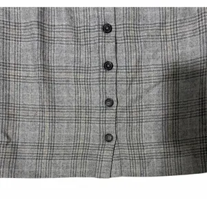 Brooks Brothers‎ 346 Gray Plaid Skirt Front Button Women's Size 6 thumbnail 5