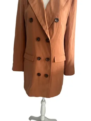 LOVERS AND FRIENDS Tan Long Sleeve Blazer Dress Size Small thumbnail 4