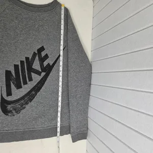 Nike SPORTSWEAR RALLY CREW GRAY Sweatshirt with Black logo Size M‎ thumbnail 7