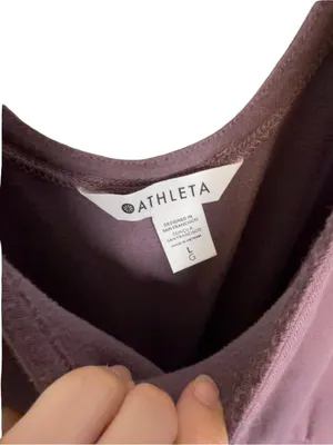 🌸 Athleta Dusty Mauve Sleeveless Drawstring Jogger Jumpsuit Size Large 🌸 thumbnail 4