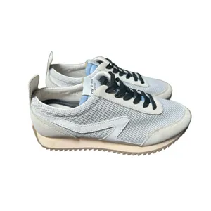 Rag&Bone Women’s 37.5 US‎ 6.5 Grey Retro Runner Suede Trainers Sneakers #S63-6 thumbnail 4