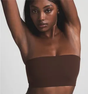 NWT Skims Fits Everybody Bandeau Crop Cocoa Brown‎ Size XS thumbnail 1