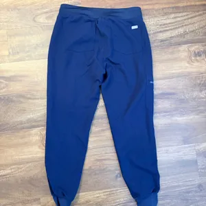 FIGS Zamora Jogger Scrub Pants Navy Blue Small Petite Yoga Waistband W100000 thumbnail 4