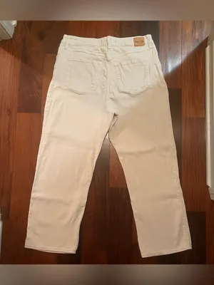Hollister Women’s Ultra High-Rise Cream Dad Denim Jeans - SHORT LENGTH thumbnail 2