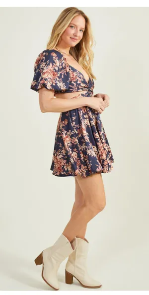 Altar'd State Floral Dress thumbnail 2