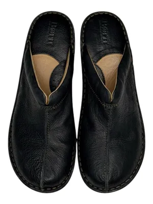 Born ★ Mount II Leather Open Back Comfort Clogs ★ Black Leather ★ 10M ★ Worn 1X thumbnail 12
