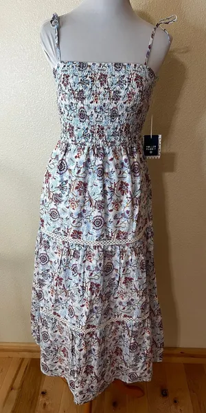 Roller Rabbit | Target floral embroidered fit & flare midi dress NEW SMALL thumbnail 1