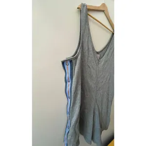 Free People FP Movement Grey Snap-Side Sleeveless Romper Size Medium NWT thumbnail 3
