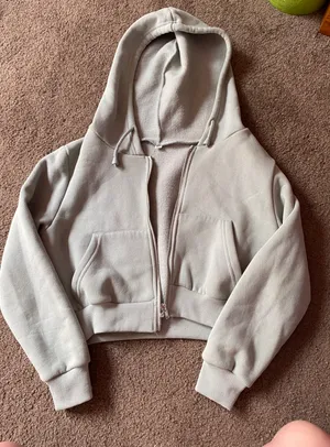 SheIn Super Cropped Zip Up Sweater thumbnail 2