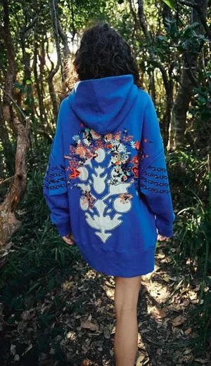 FP Movement At My Best Embroidered Sweat Hoodie In Steller Blue Size:S All embroidered No refunds or cancellation’s thumbnail 1