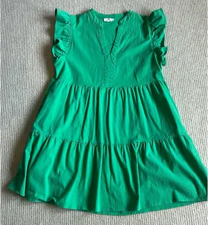 Entro Dress Green Flutter Sleeve XL thumbnail 2
