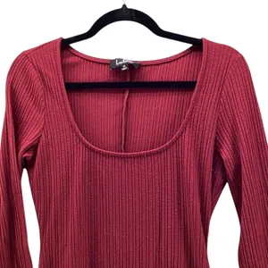 Lulus Holiday Dress Red‎ Medium thumbnail 3