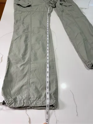 Las Olas Utility Women's Cargo Pants Sage Green Y2K Gorpcore Aesthetic Size 14 thumbnail 12