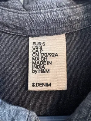 &Denim Gray Chambray Button Front Shirt Women’s Small‎ Cotton thumbnail 2