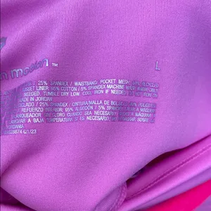 All in Motion Light Pink High Rise Leggings Size L thumbnail 8