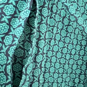 Maeve Geoscope Jumpsuit Small Green Blue Boho Graphic Print Button Front Belted thumbnail 13