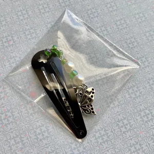 vintage antique y2k style fairly butterfly dangle hair clip 👼💚🤍 thumbnail 4
