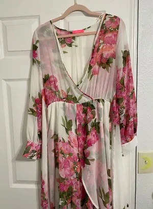 Floral Dress Pink Size L thumbnail 2