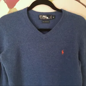 Polo Ralph Lauren V Neck Pullover Wool Sweater thumbnail 7