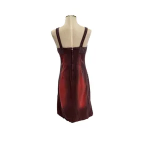 Transit Par Such Red‎ Purple Tie Dye Stretch Denim Mini Dress Size 2 US 8 10 thumbnail 8