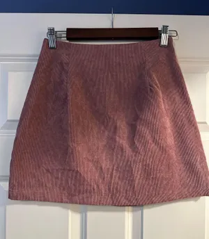 Pink Corduroy Skirt Size XS thumbnail 1