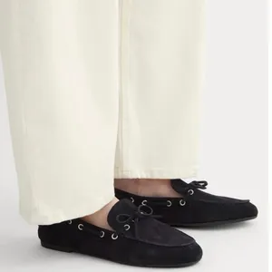 Everlane the Boat Shoe Dark Navy Suede thumbnail 1
