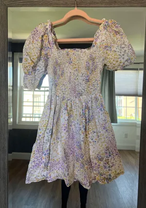 Puff sleeve sun dress Multiple thumbnail 1
