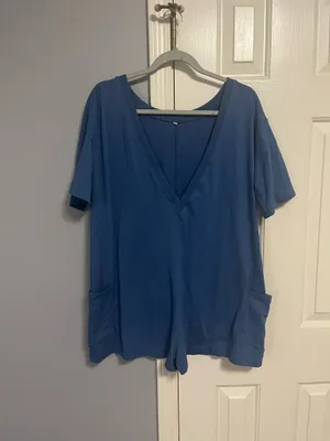 Aerie Romper Blue thumbnail 2