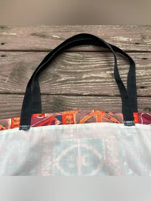 Unisex Boho Maximalist Fabric Tribal Shoulder Tote Bag Casual Everyday Wear|LRG thumbnail 11