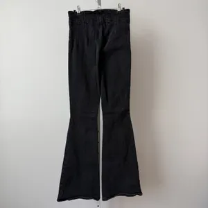 We The Free sz 30 Black High‎ Waisted Flare Jeans Bell Bottom Boho thumbnail 6