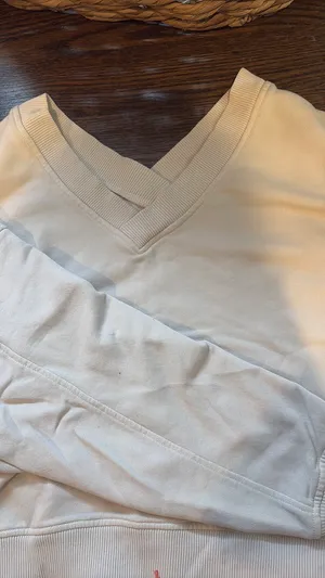 Aerie Sweater Tan V-Neck thumbnail 5
